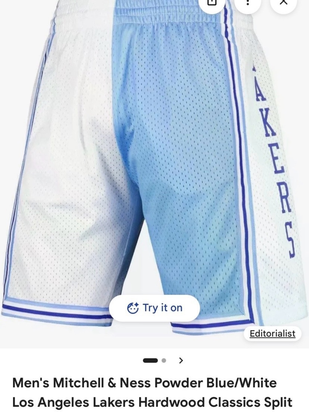 Men’s 3x lakers swingman shorts
